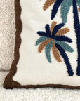Coussin Influence palmier marron 40x40cm