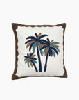 Coussin Influence palmier marron 40x40cm