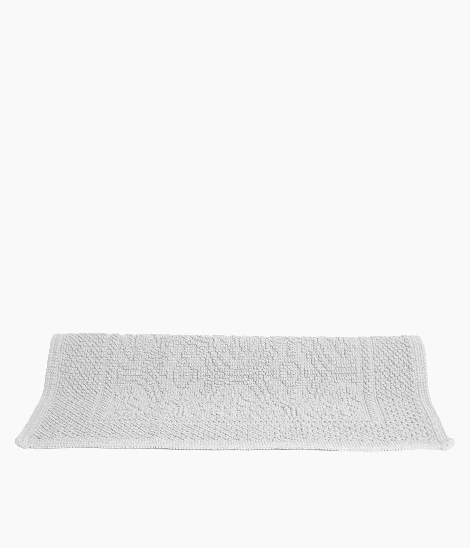 Tapis de Bain en Coton 60 x 60 cm - Blanc