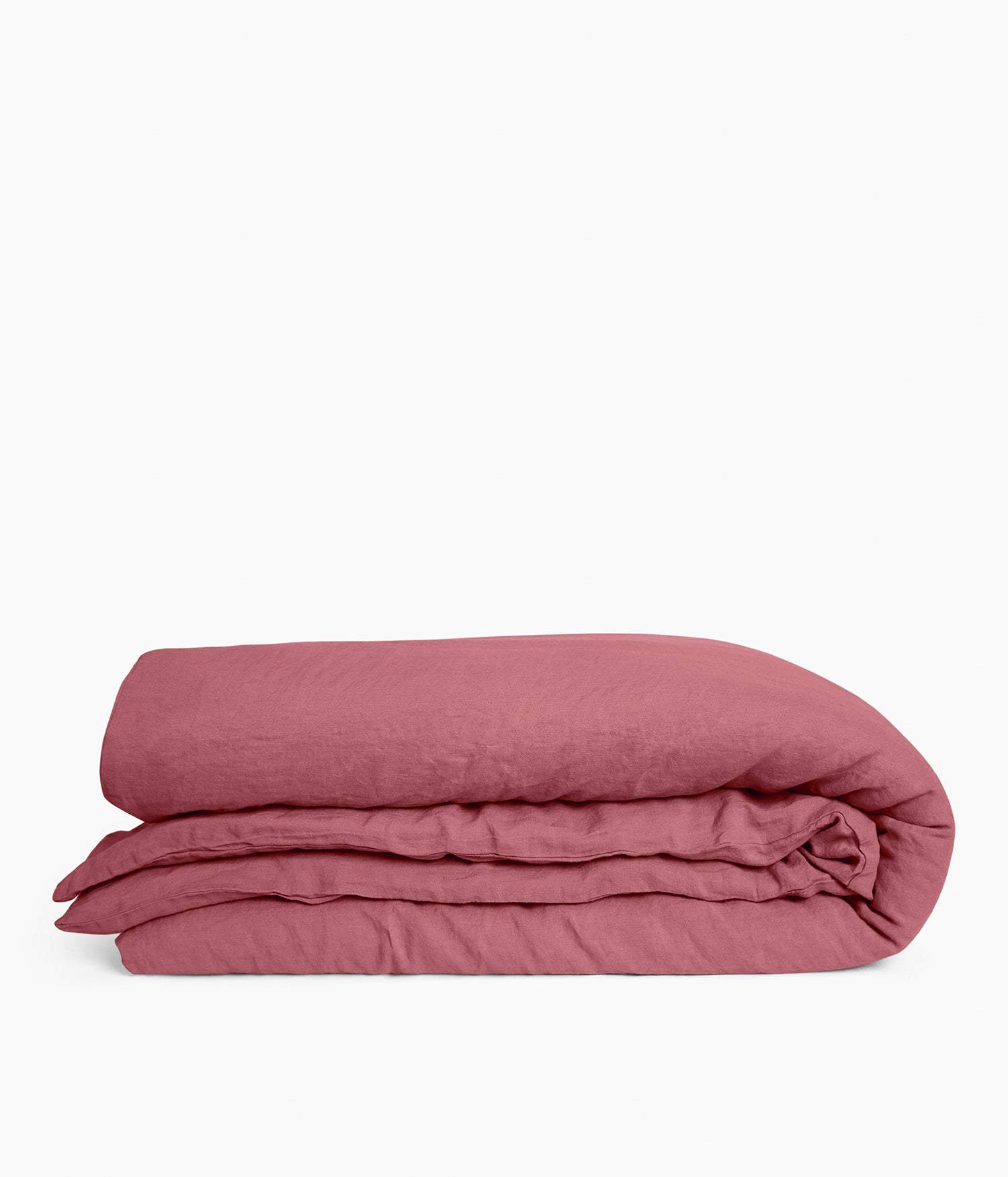 HOUSSE DE COUETTE EN LIN260 x 240 BOIS DE ROSE