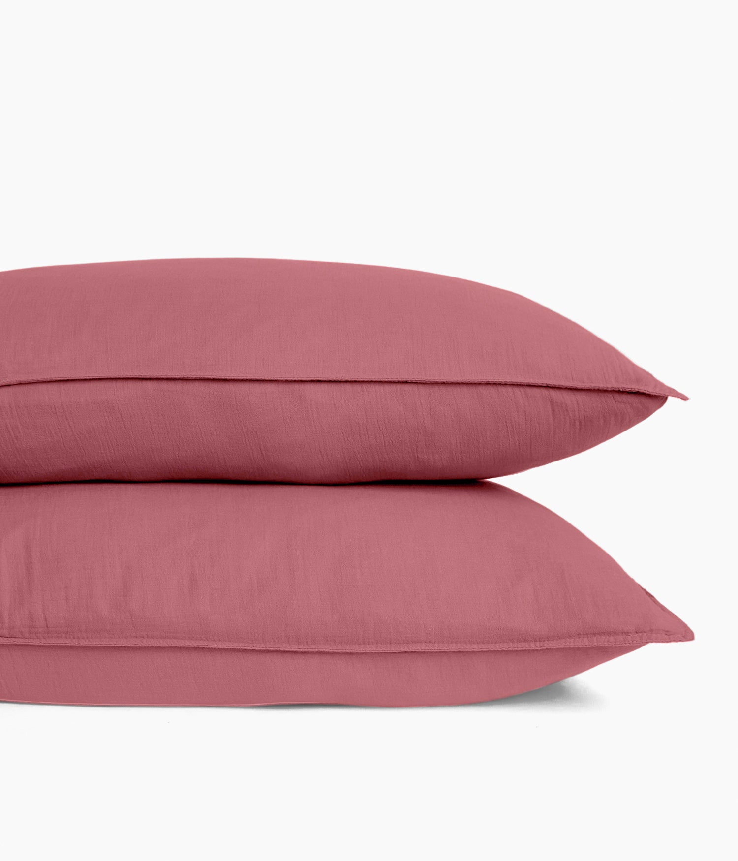 TAIE OREILLER EN COTON 50 X 70 - BOIS DE ROSE