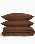 HOUSSE DE COUETTE EN LIN260 x 240 MOKA