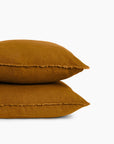 Housse de coussin 45 x 45 cm en Lin lavé - Daim