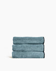 SERVIETTE DE BAIN 50x100 CM EN COTON - BLEU STONE