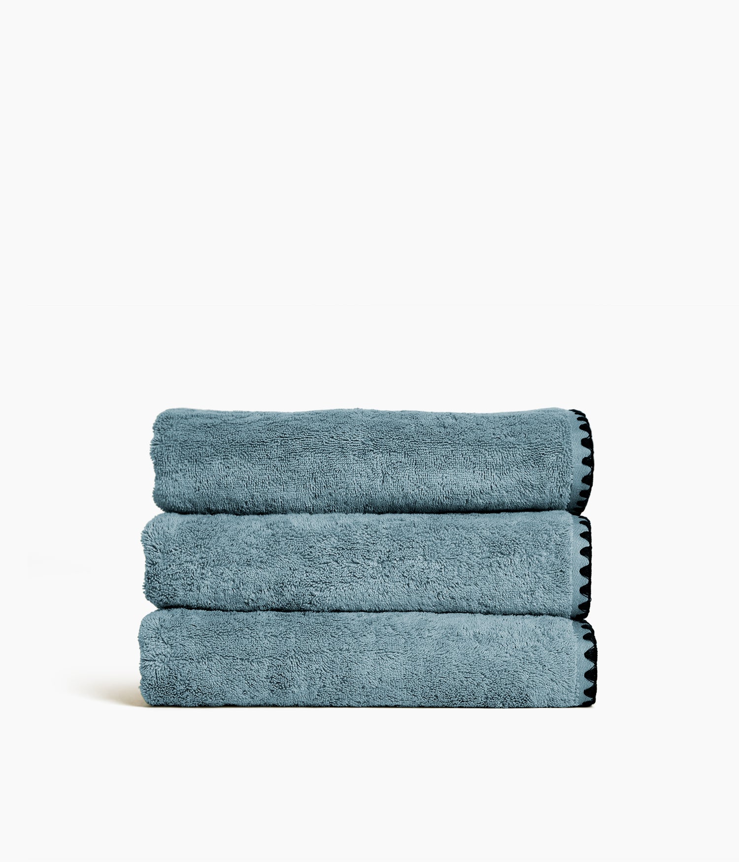 Serviette de bain  70 x 130 cm en Coton - Bleu stone