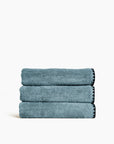 Serviette de bain 70 x 130 cm en Coton - Bleu stone