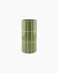 Vase carrelage - Kaki