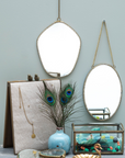 Miroir à suspendre festonné