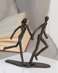 SCULPTURE RUNNING FER MARRON