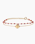 BRACELET DOUBLE LOVE-RUBIS