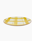 ASSIETTE PLATE ECOSSAIS - YELLOW