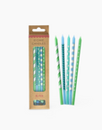 10 Bougies d'anniversaire Longues - Bleu