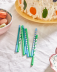 10 Bougies d'anniversaire Longues - Bleu