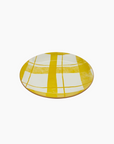 ASSIETTE DESSERT ECOSSAIS - YELLOW