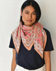GRAND FOULARD HELIOS - ROSE