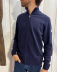 GILET FULL ZIP JAUGE - NAVY