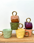 Set de 2 tasses matins calins taupe