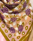 GRAND FOULARD PENELOPE - MYRTILLE