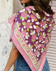 GRAND FOULARD PENELOPE - ROSE
