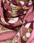GRAND FOULARD PENELOPE - ROSE