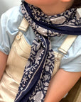GRAND FOULARD ANTIOCHE - BLEU