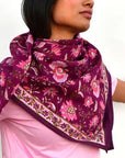 GRAND FOULARD THEODORA - BETTERAVE