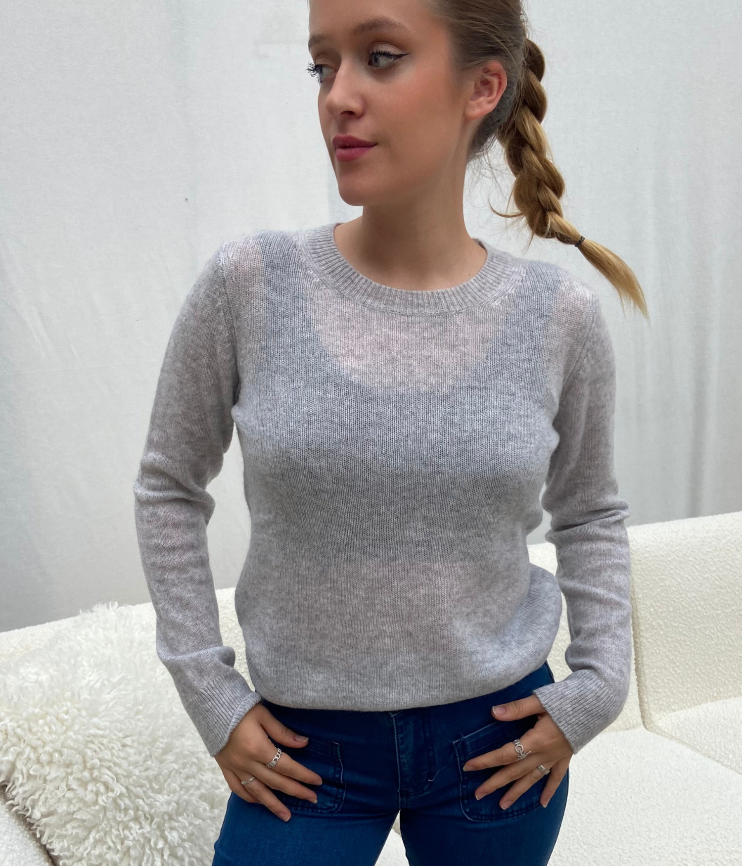 Pull Léger Comptoir Des Cottoniers Bleu Gris - Taille M - Occasion Très Bon état