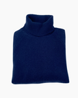 PULL COL ROULE EPAIS CACHEMIRE- NAVY