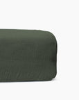 Drap housse 160 x 200 cm en Voile de coton - Kaki