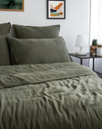 drap housse 160*200 kaki