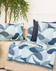GRAPHIQUE - COUSSIN 40X60 - BLUE STONE