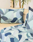 GRAPHIQUE - COUSSIN 40X60 - BLUE STONE