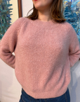 PULL ALPAGA VIEUX ROSE