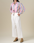 PANTALON LAUGANE-ECRU