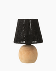 LAMPE LED BOIS/METAL NOIR