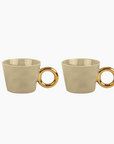 Set de 2 tasses matins calins taupe