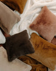 HOUSSE DE COUSSIN CHAMONIX 50X80CM - CHATAIGNE