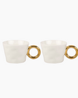 Set de 2 tasses matins calins blanc