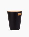 poubelle woodrow noir/nat.