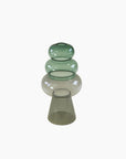 Vase Blob - gris/vert - 11,5x23cm