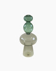 Vase Blob - gris/vert - 11,5x27,5cm