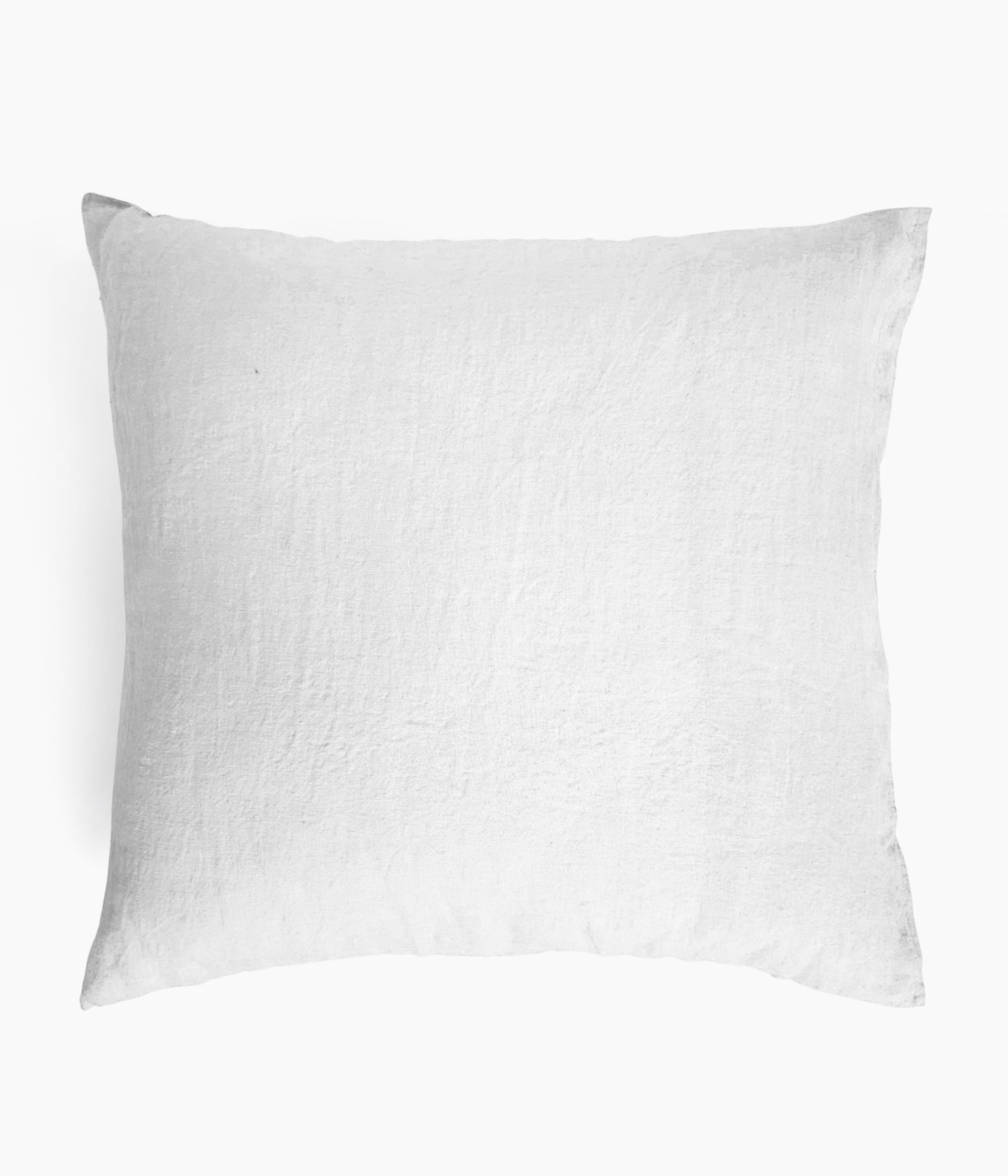 Taie d'oreiller 65 x 65 cm en Lin lavé - Blanc