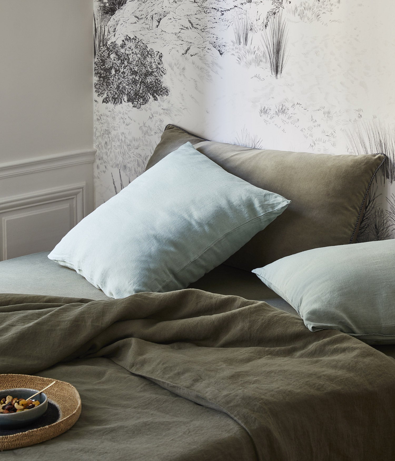 Housse de couette en maille chenille 100 % coton, King size, blanc
