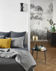 Drap housse 140 x 200 cm en Lin lavé - Granit