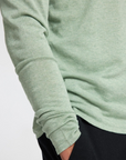 PULL COL ROND SLH ROME- ICEBERG GREEN
