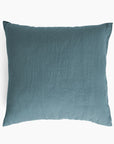 Housse de coussin 80 x 80 cm en Lin lavé - Bleu stone