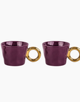 Set de 2 tasses matins calins violet