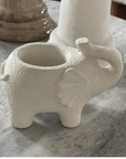 Pot Déco Éléphant écru