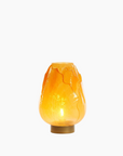 GINNY - Lampe de table LED Ø13x19,5cm - ocr jaune lait+or