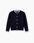 Gilet maille marine Femme - Cardigan